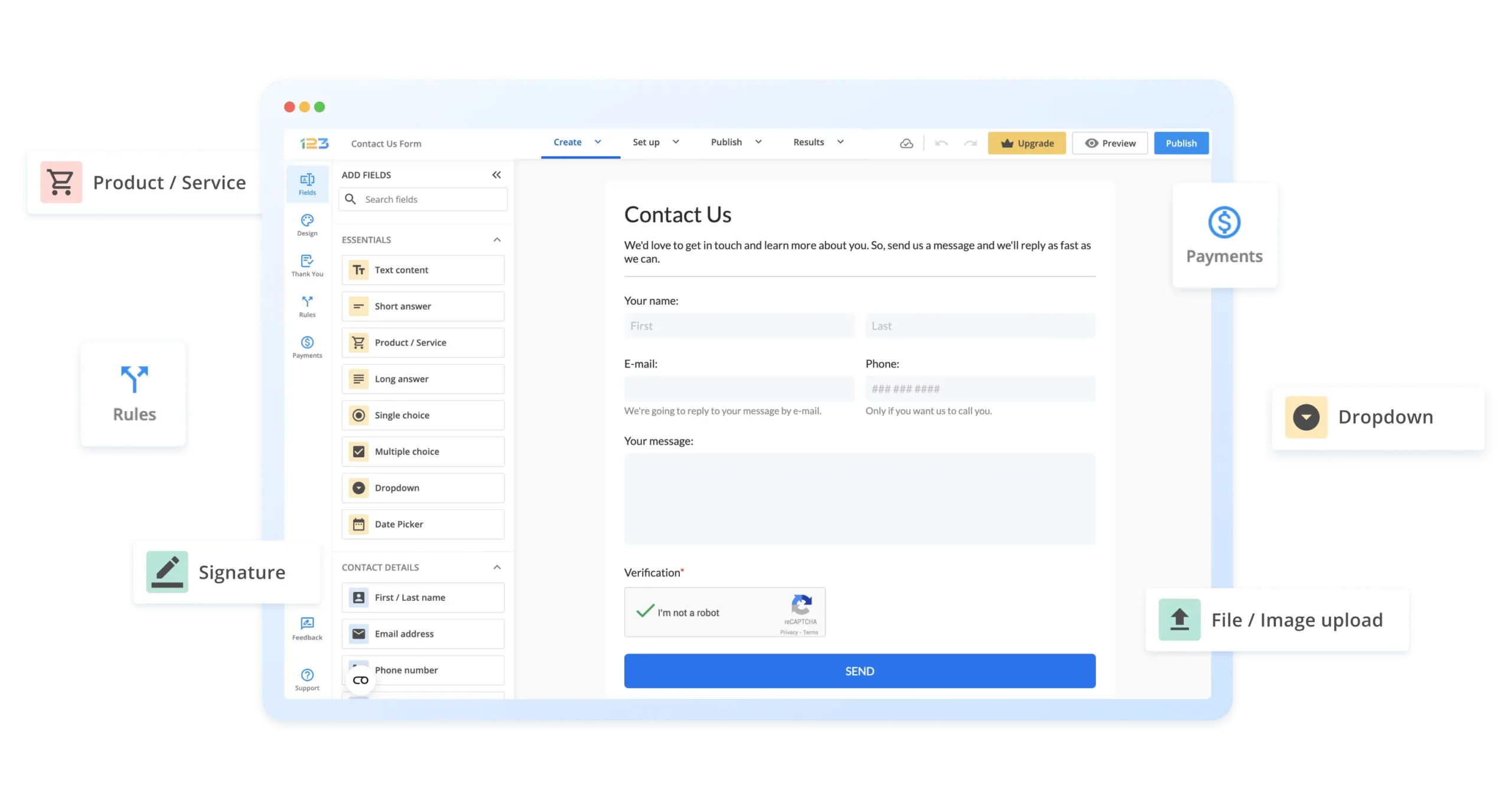 123FormBuilder preview