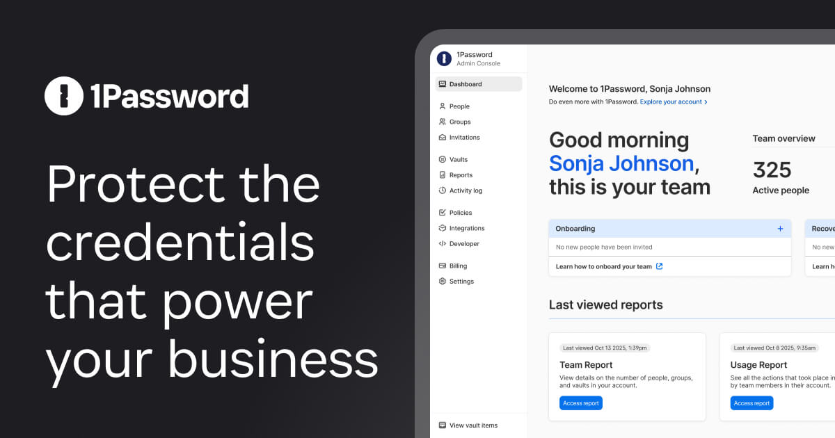 1Password preview