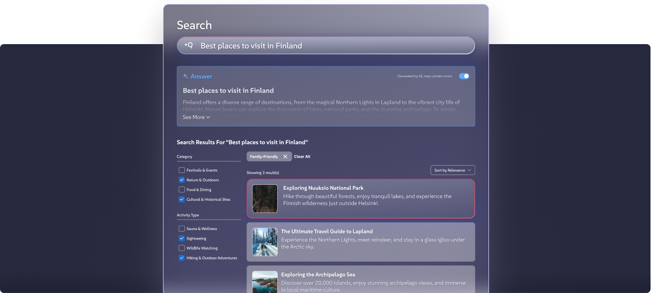 AddSearch preview