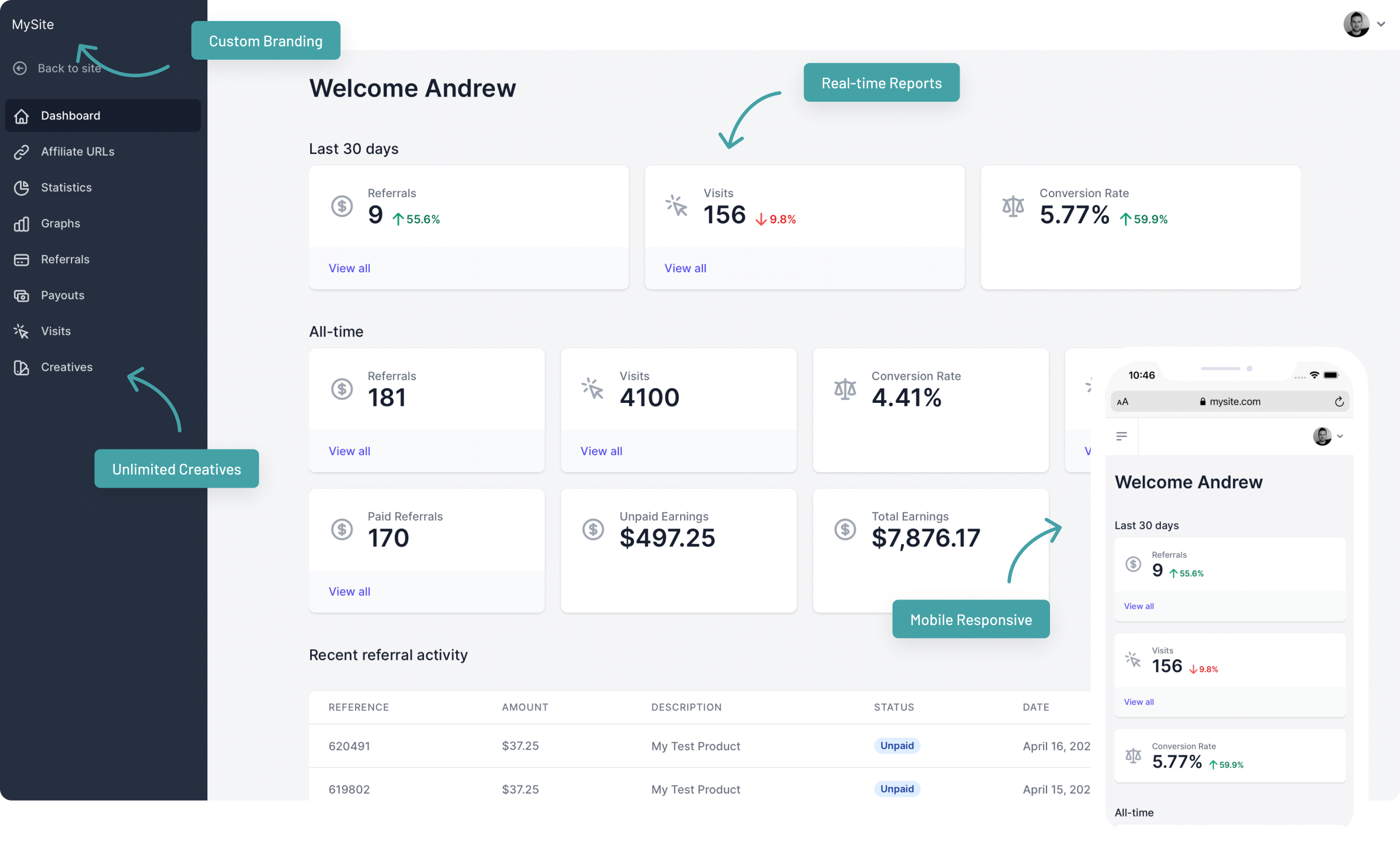 AffiliateWP preview