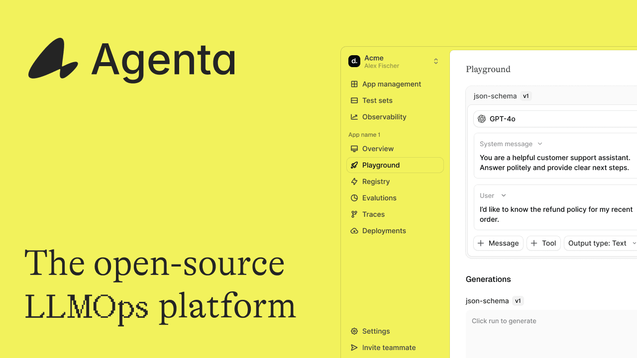 Agenta preview