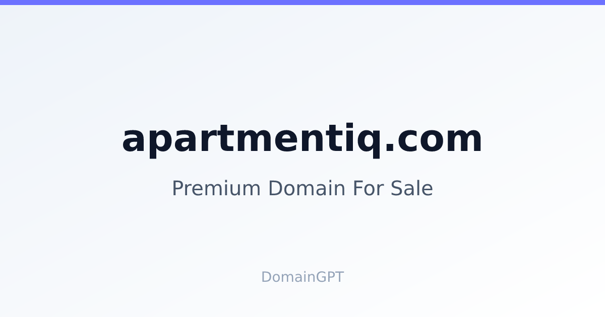 ApartmentIQ preview