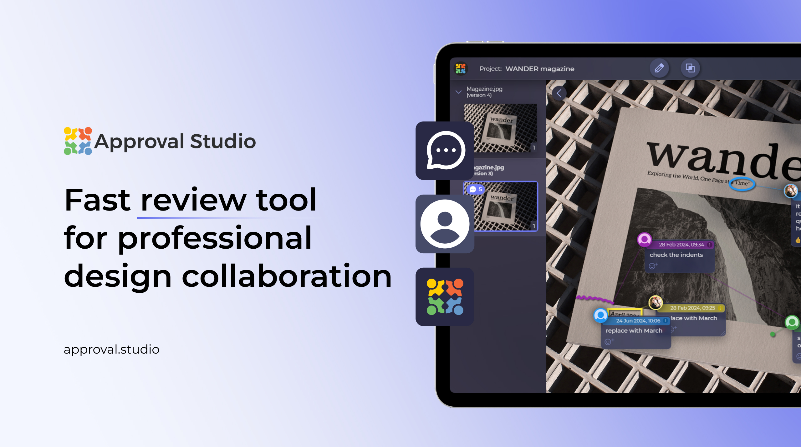 Approval Studio preview