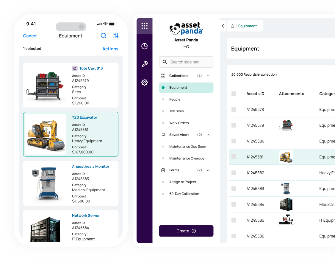 Asset Panda preview