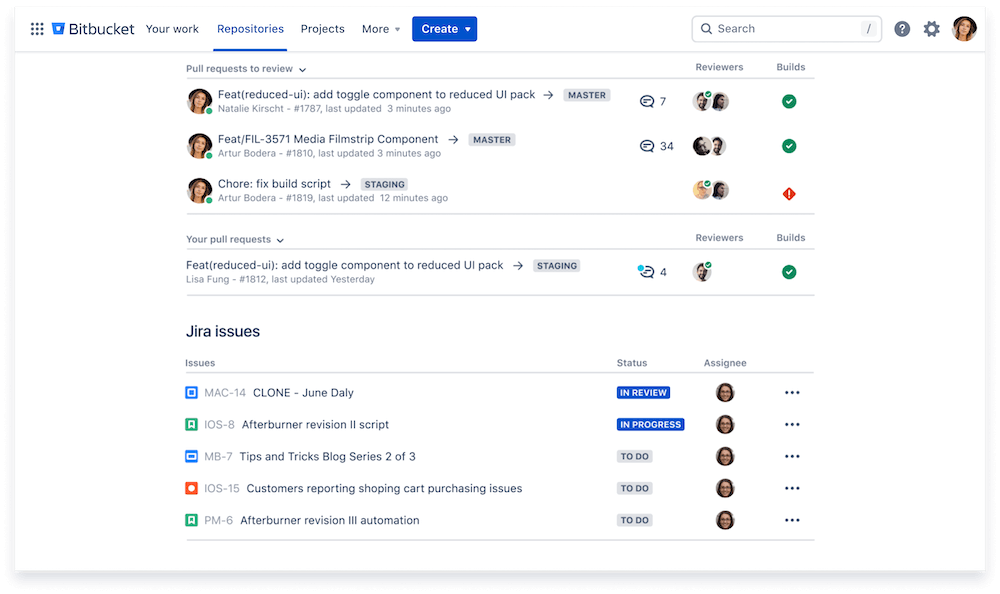 Bitbucket preview