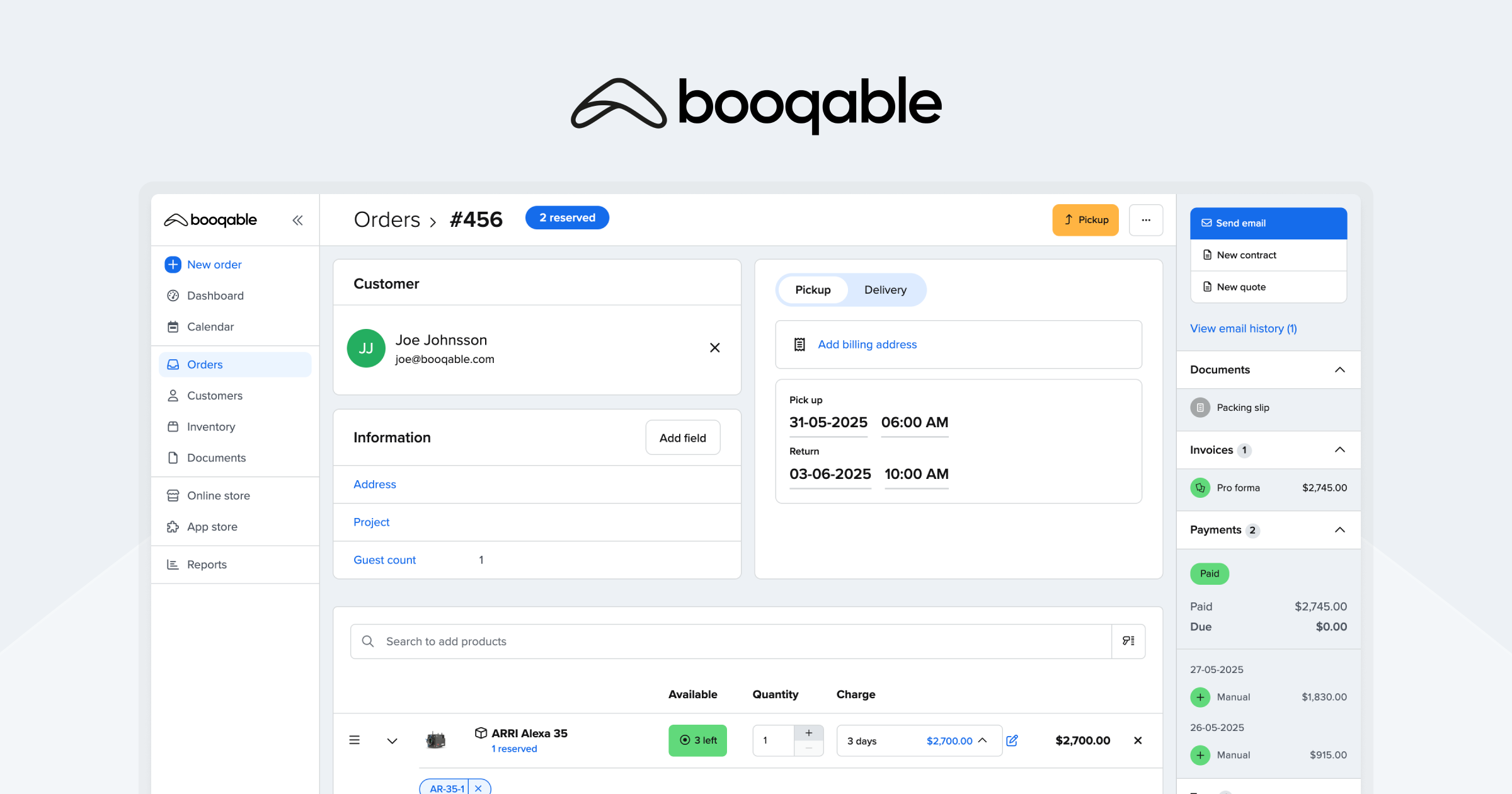 Booqable preview