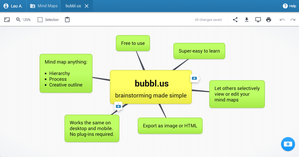 Bubbl.us preview