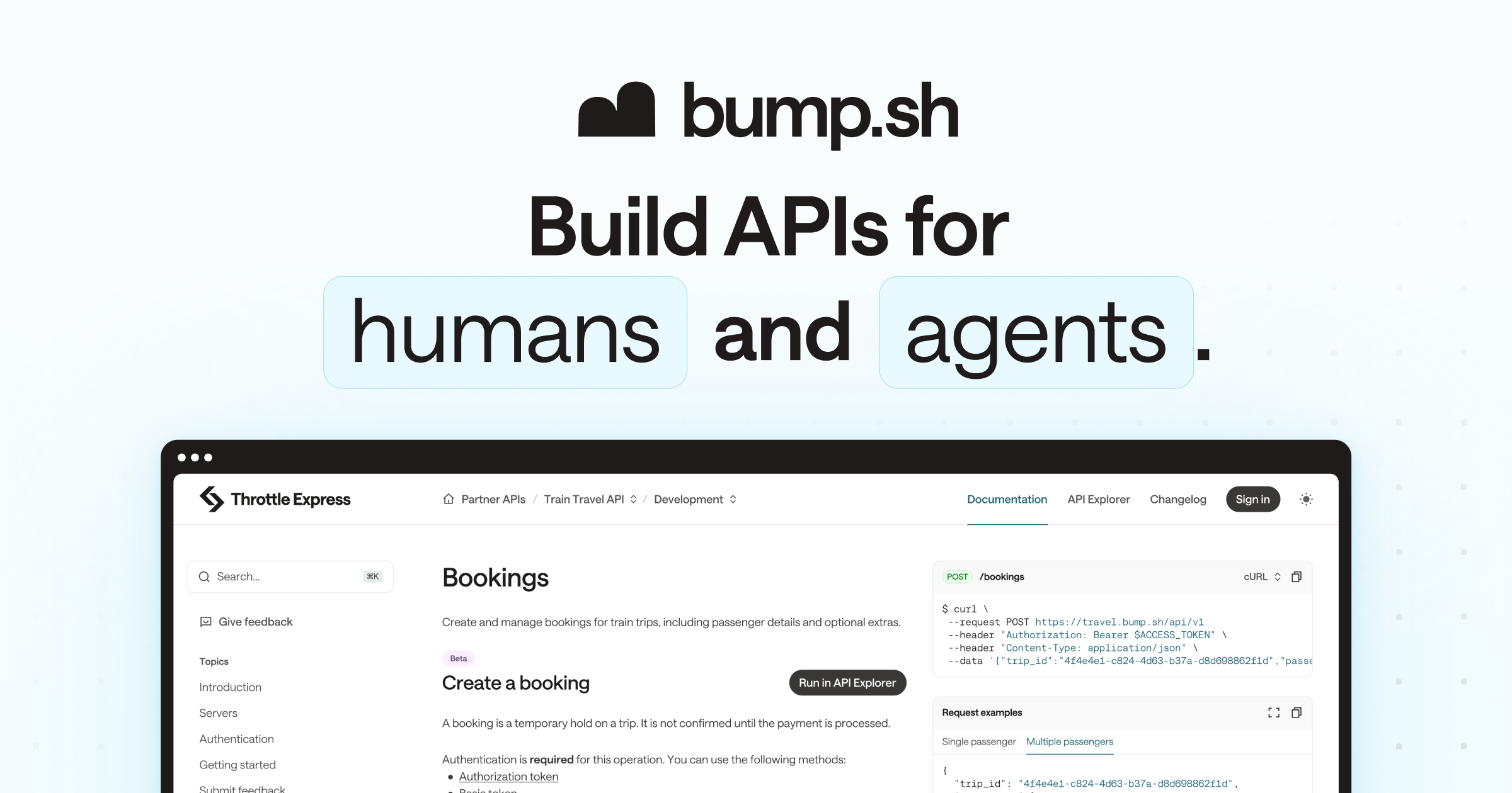 Bump.sh preview