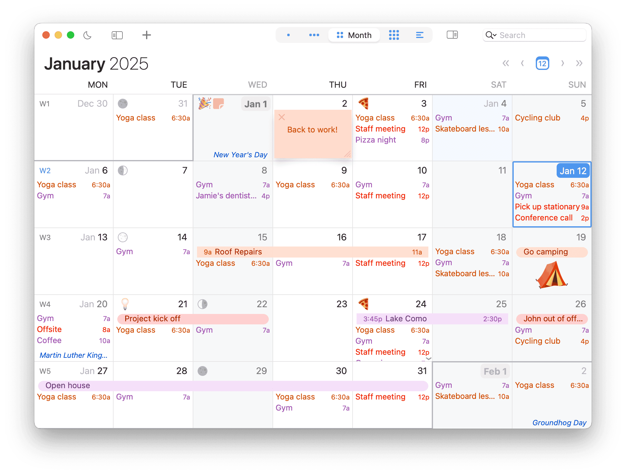 Busycal preview