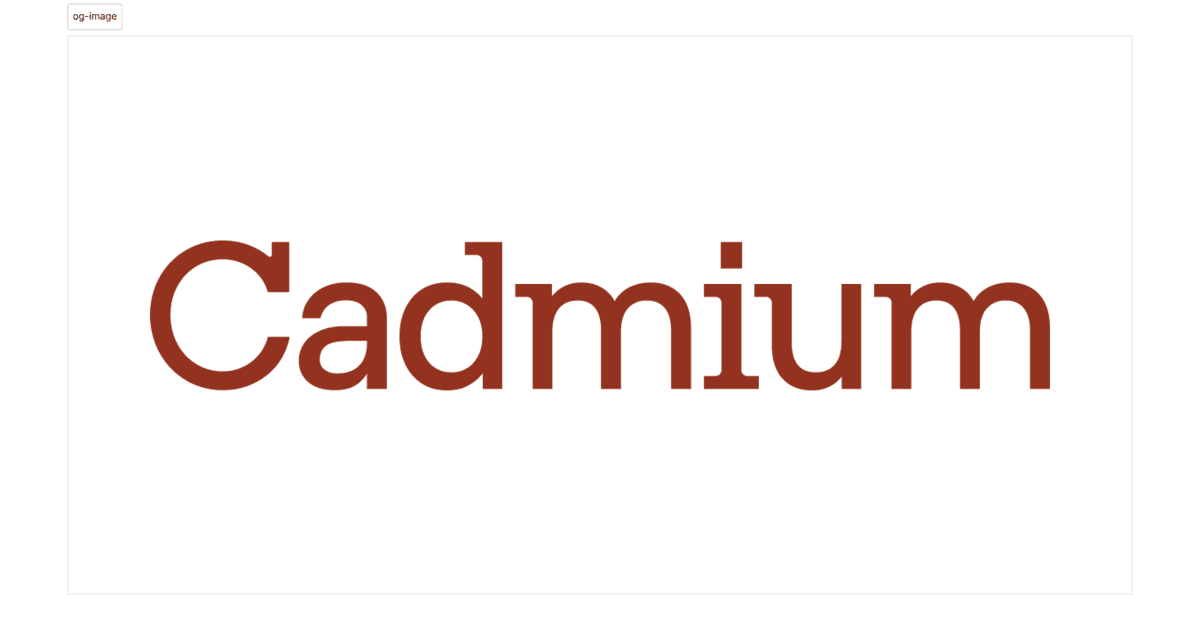 Cadmium preview
