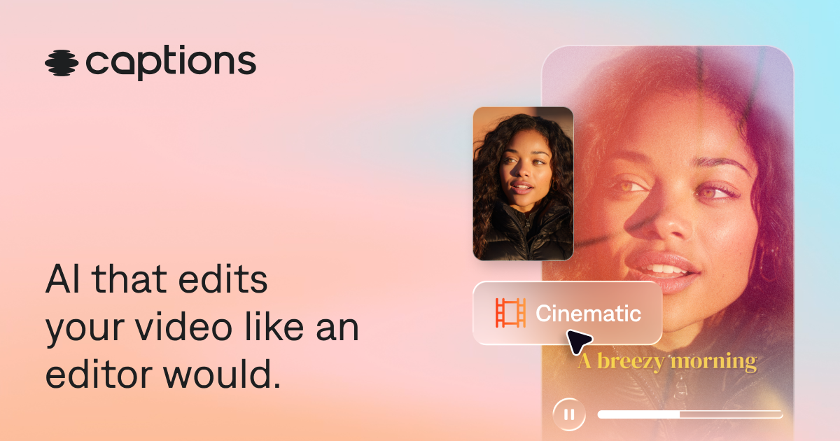Captions preview