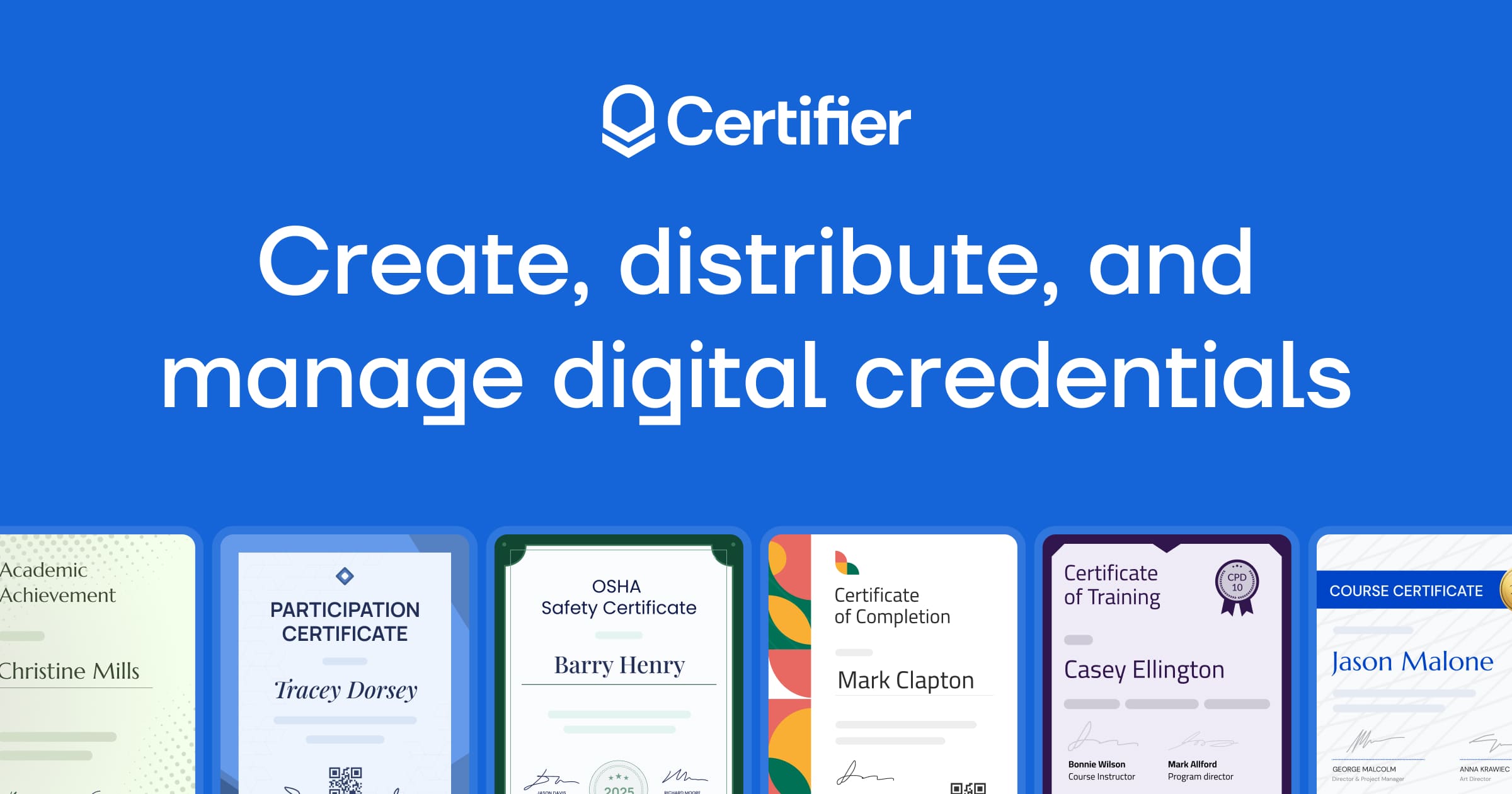 Certifier preview