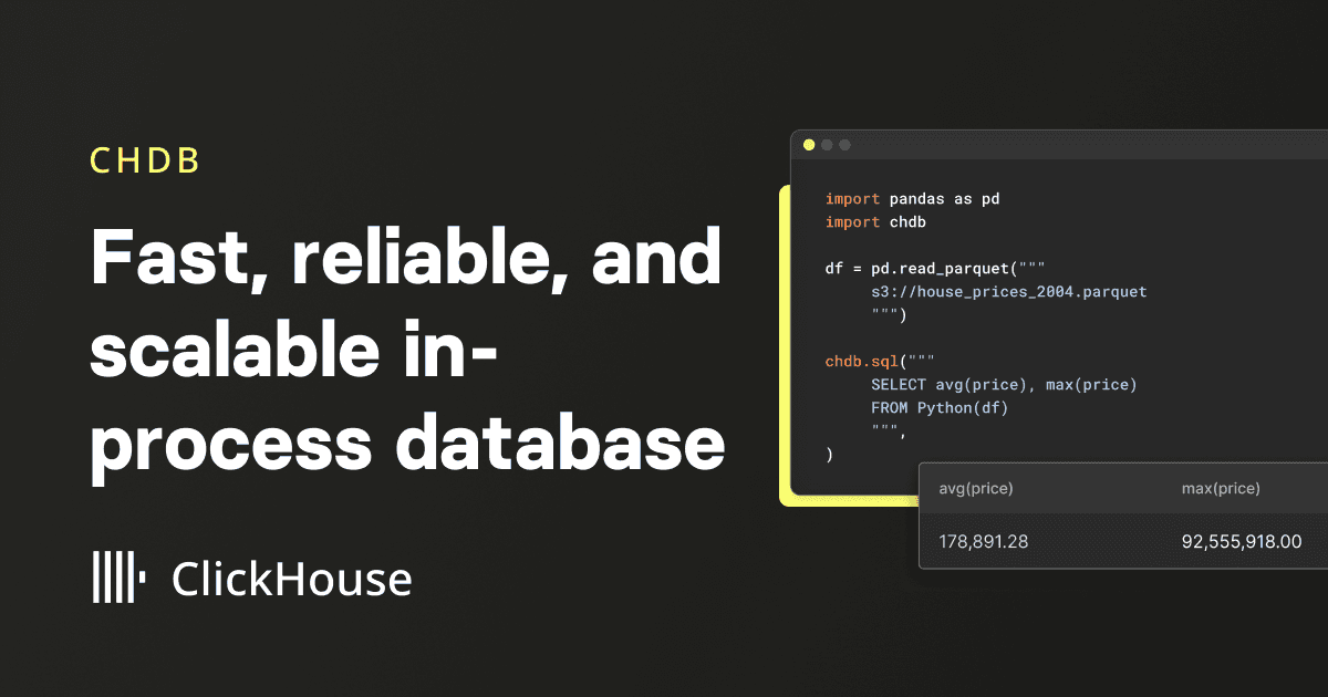 chDB preview