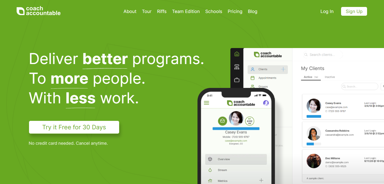 CoachAccountable preview