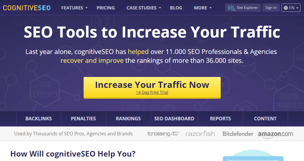 CognitiveSEO preview
