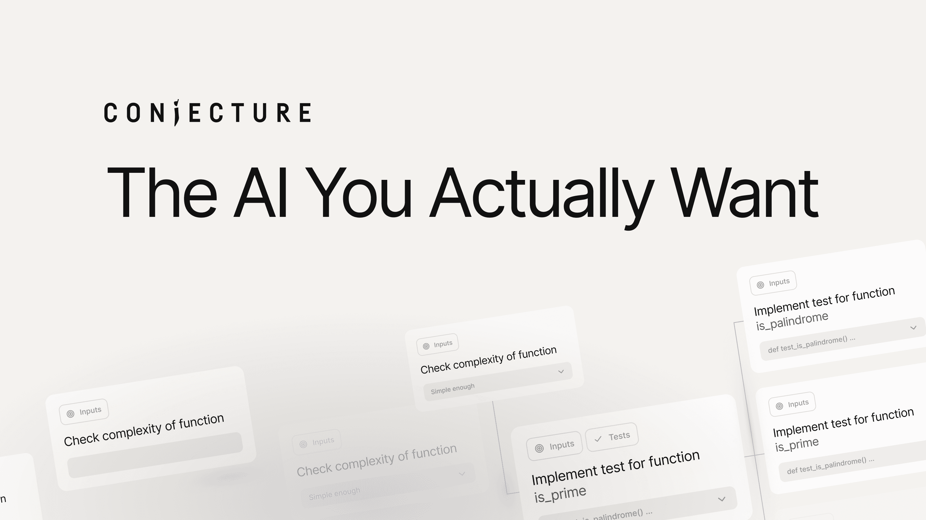 Conjecture preview