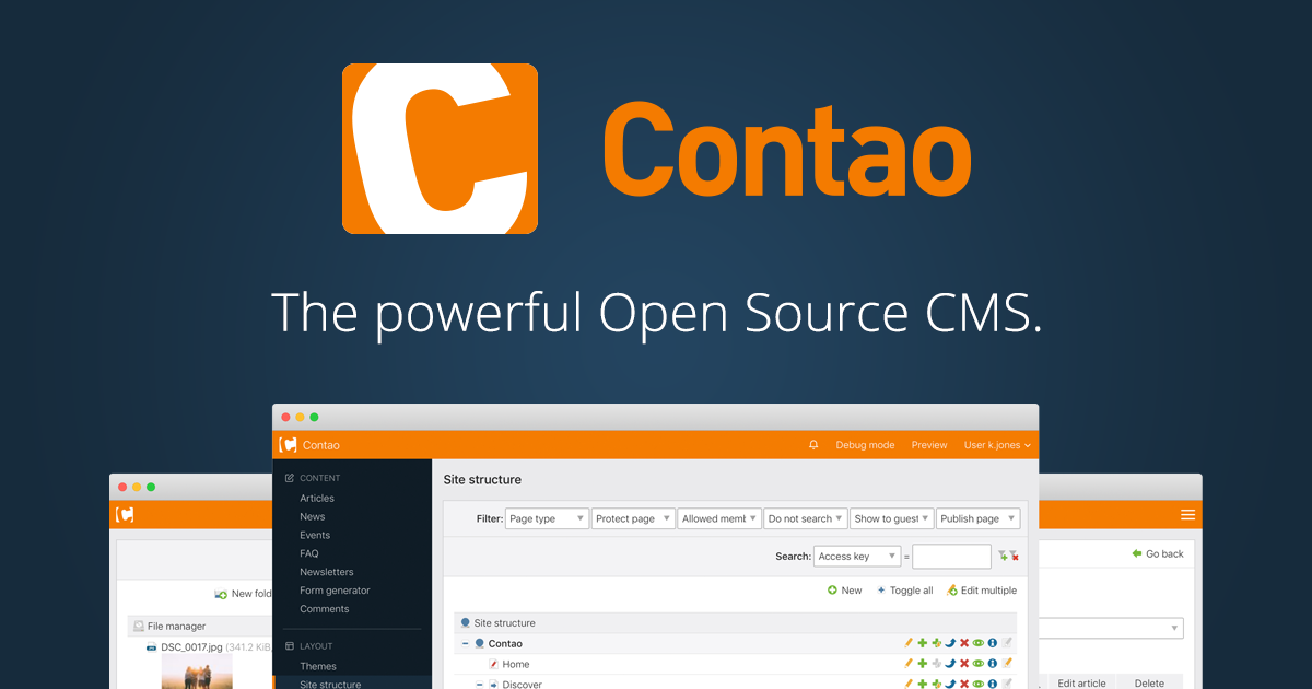 Contao CMS preview