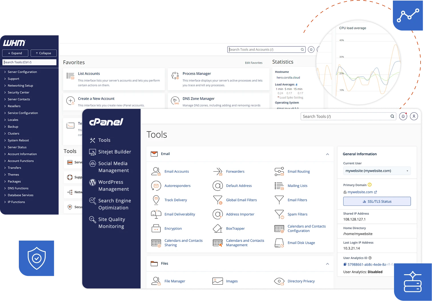 cPanel preview