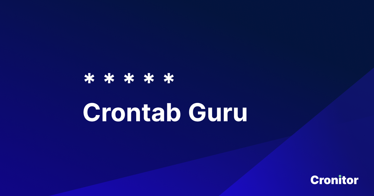 Crontab.guru preview