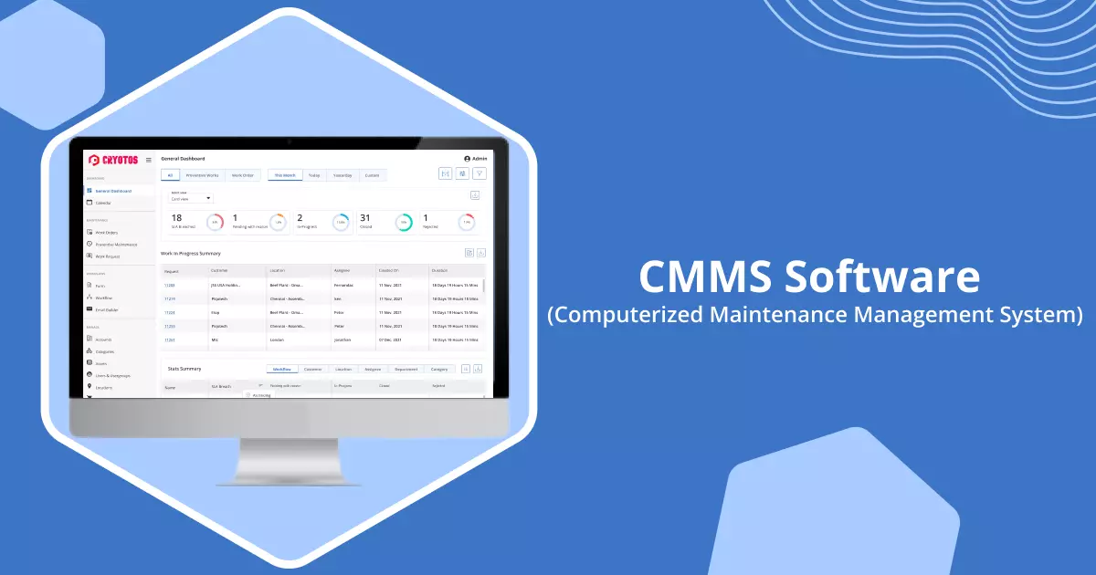 Cryotos CMMS preview