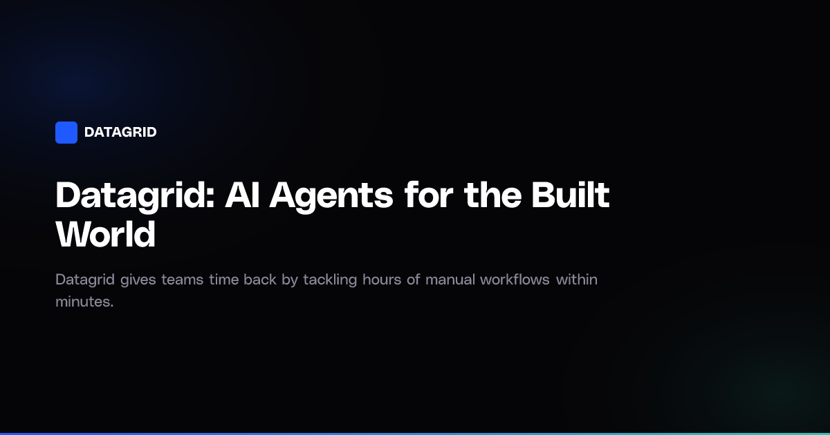 Datagrid AI preview