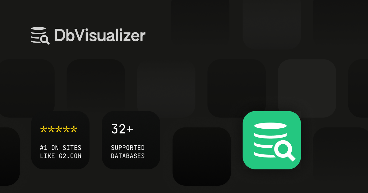 DbVisualizer preview