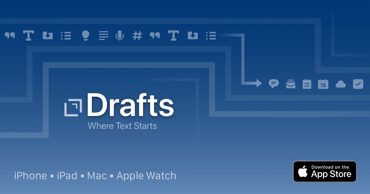 Drafts preview