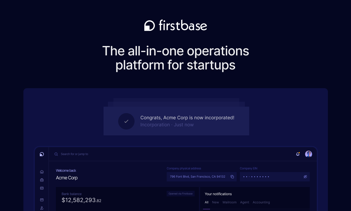 Firstbase.io preview