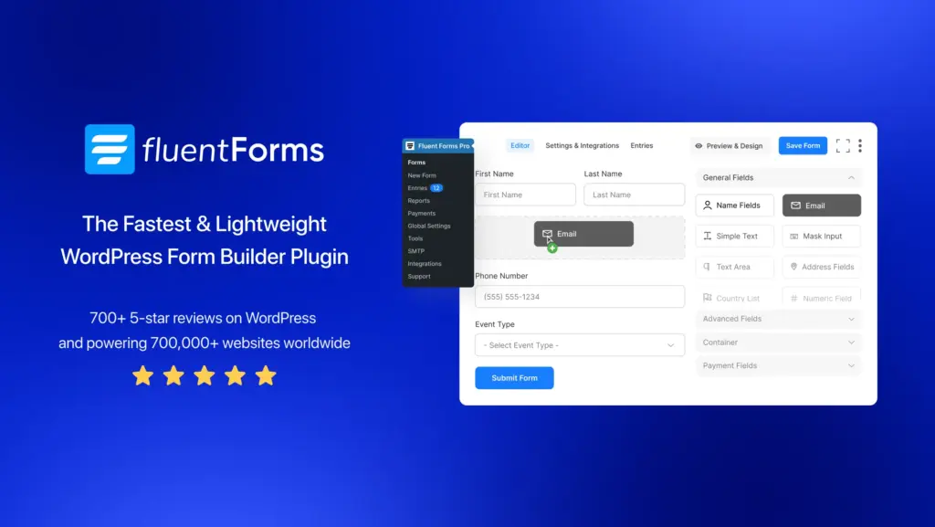 Fluent Forms preview