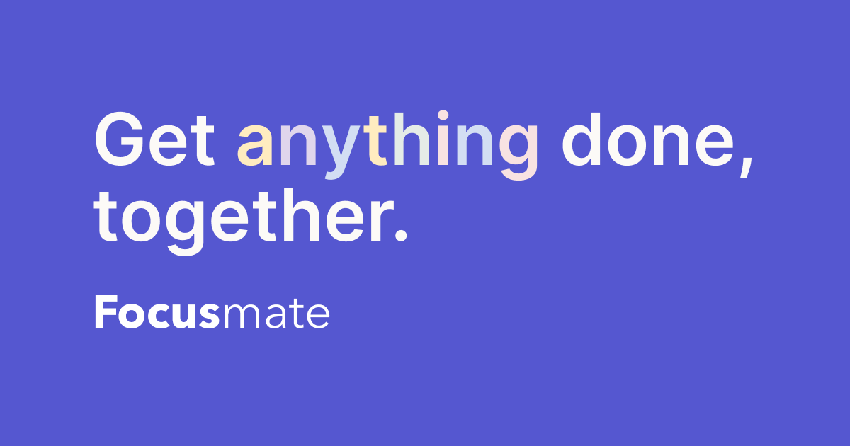 Focusmate preview