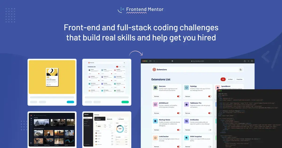 Frontend Mentor preview