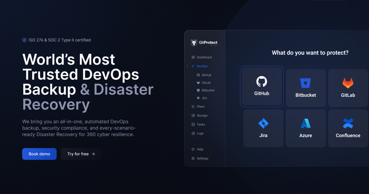 GitProtect for Bitbucket preview