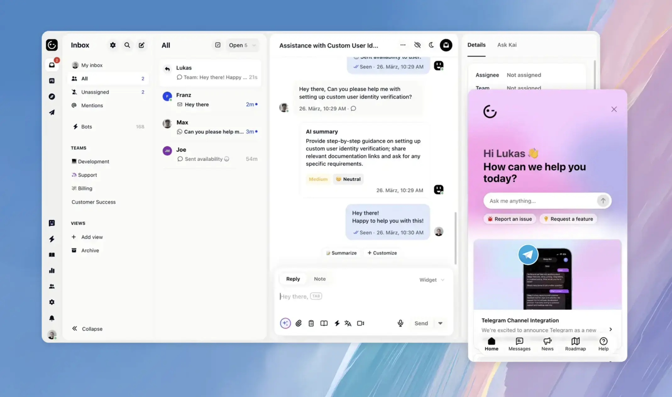Gleap preview