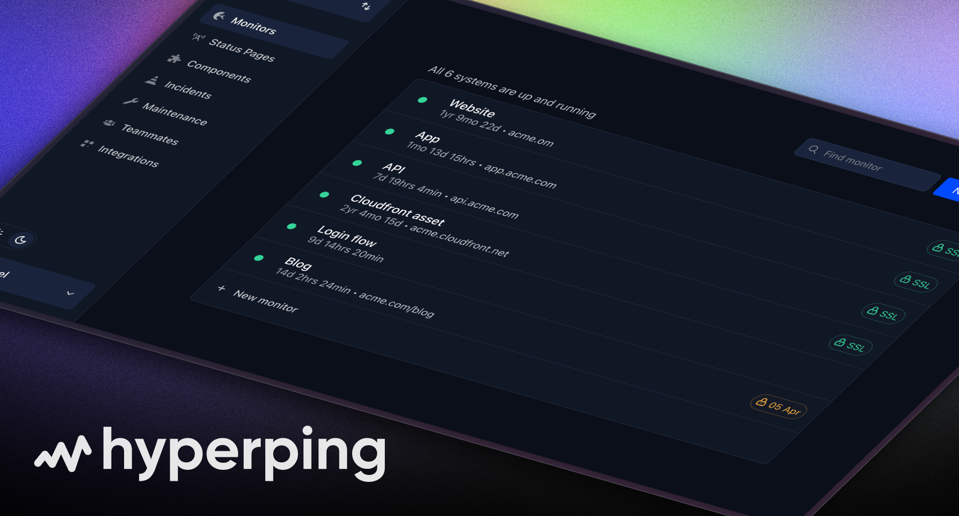 Hyperping preview