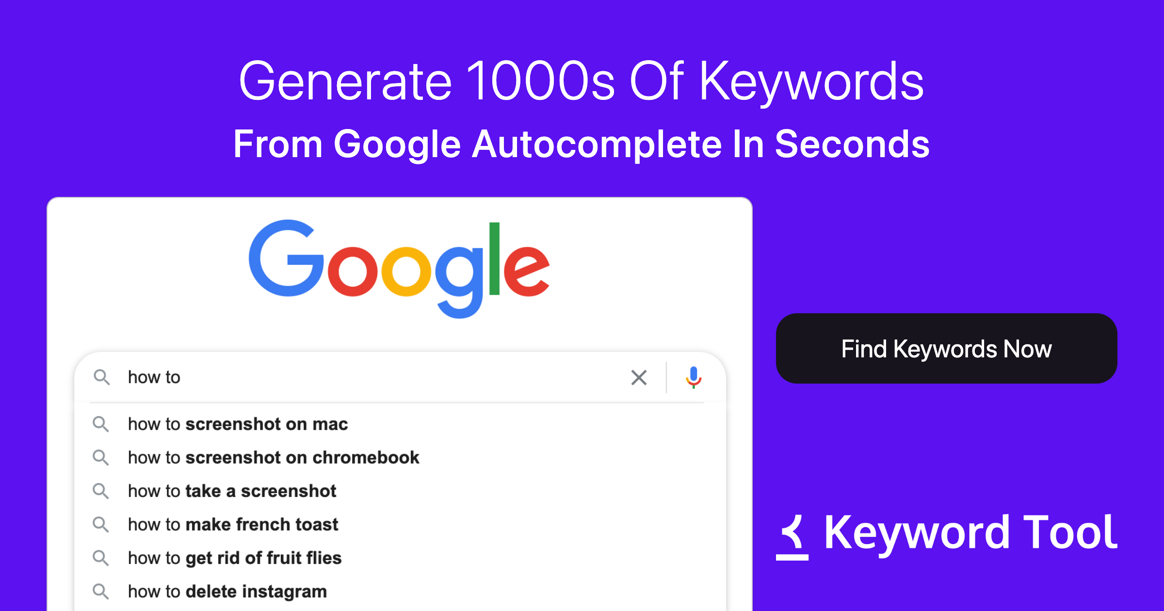 Keyword Tool preview