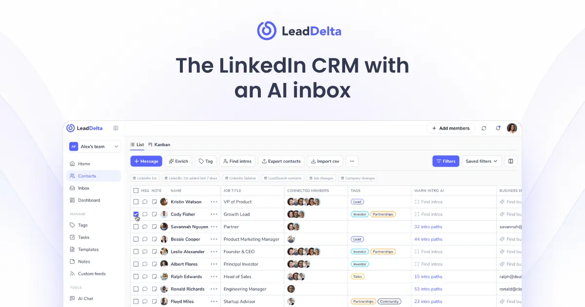 LeadDelta preview