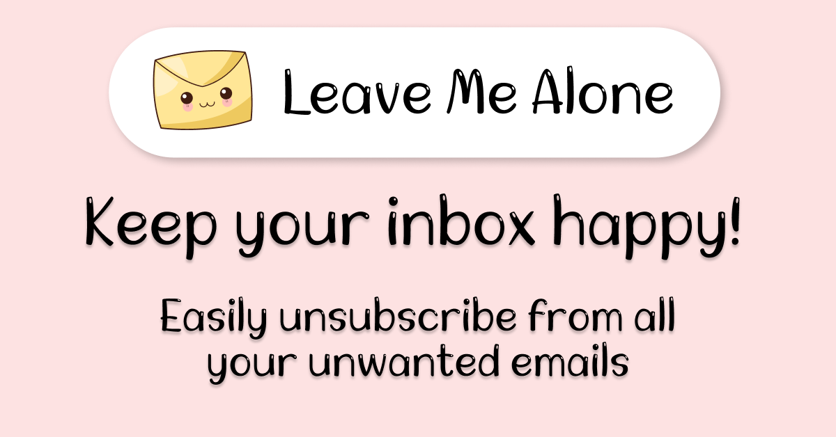 Leave Me Alone preview