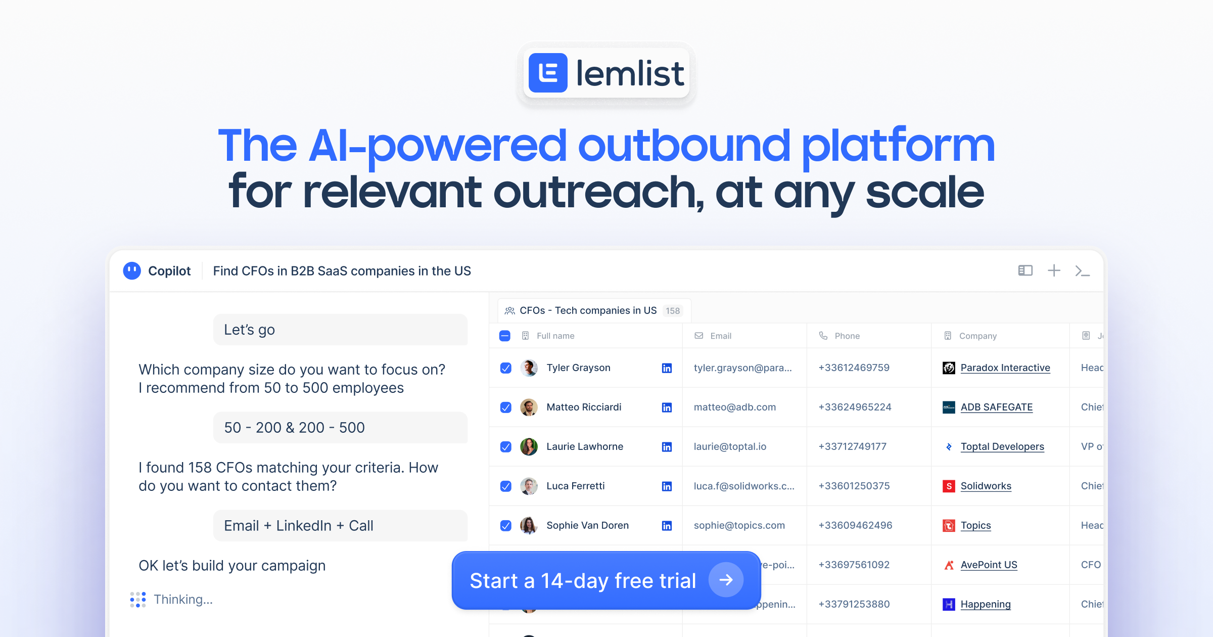 Lemlist preview