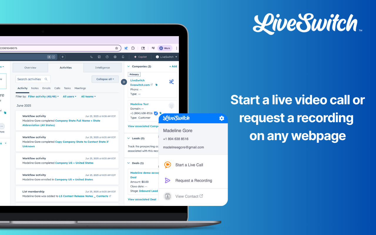 LiveSwitch preview