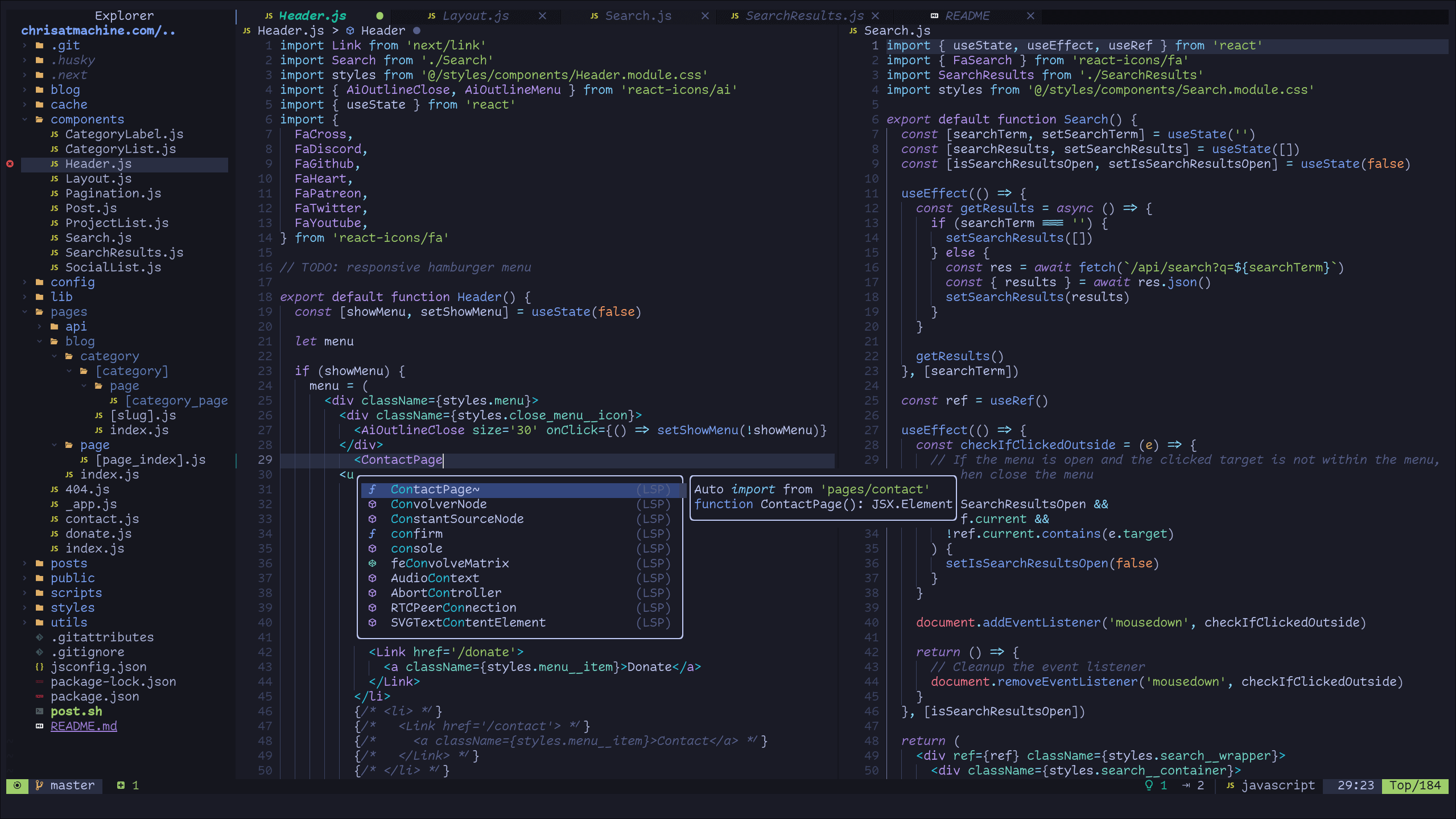 LunarVim preview