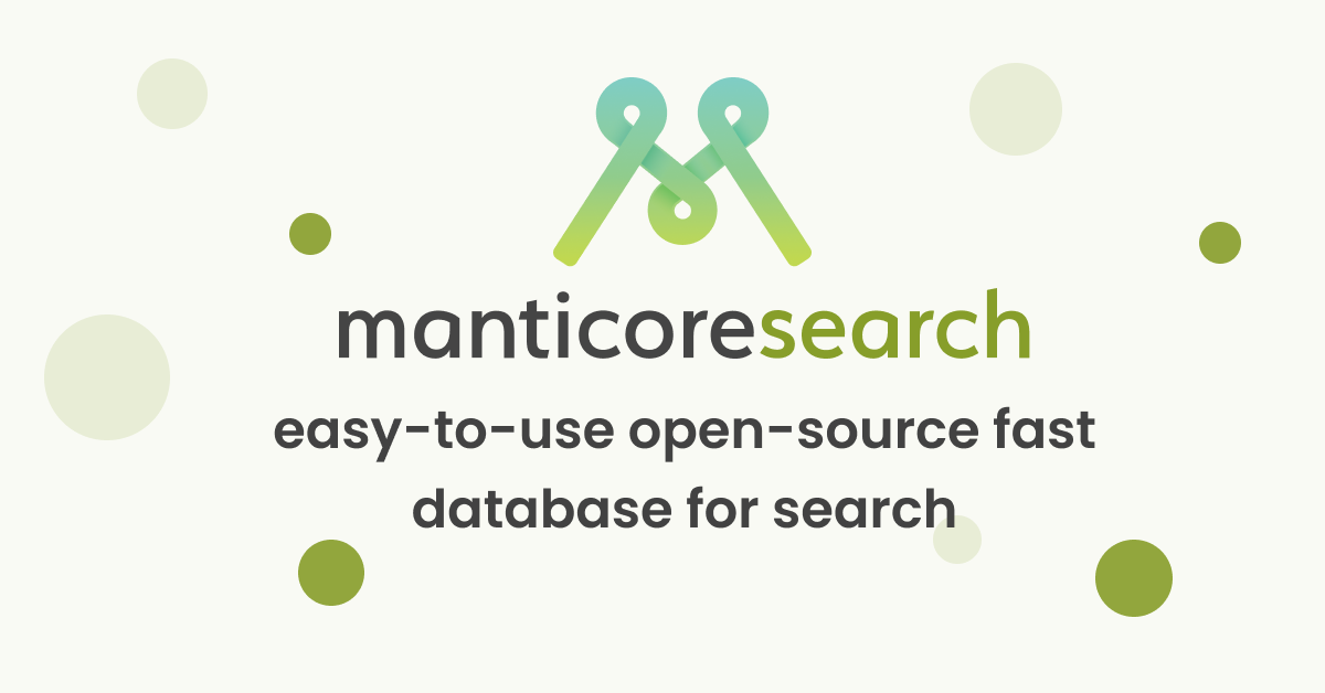 Manticoresearch preview