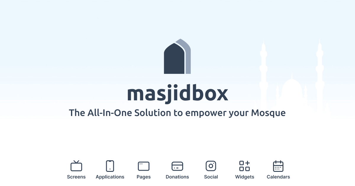 MasjidBox preview