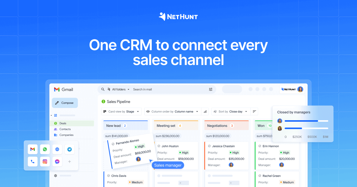 NetHunt CRM preview
