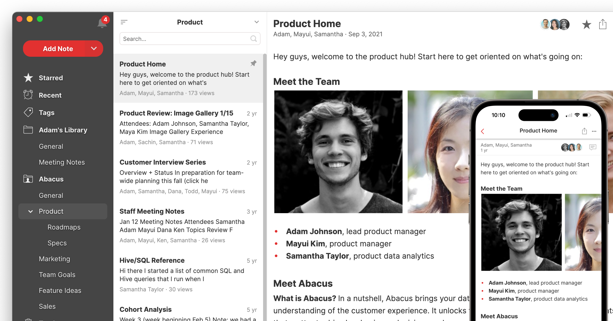 Notejoy preview