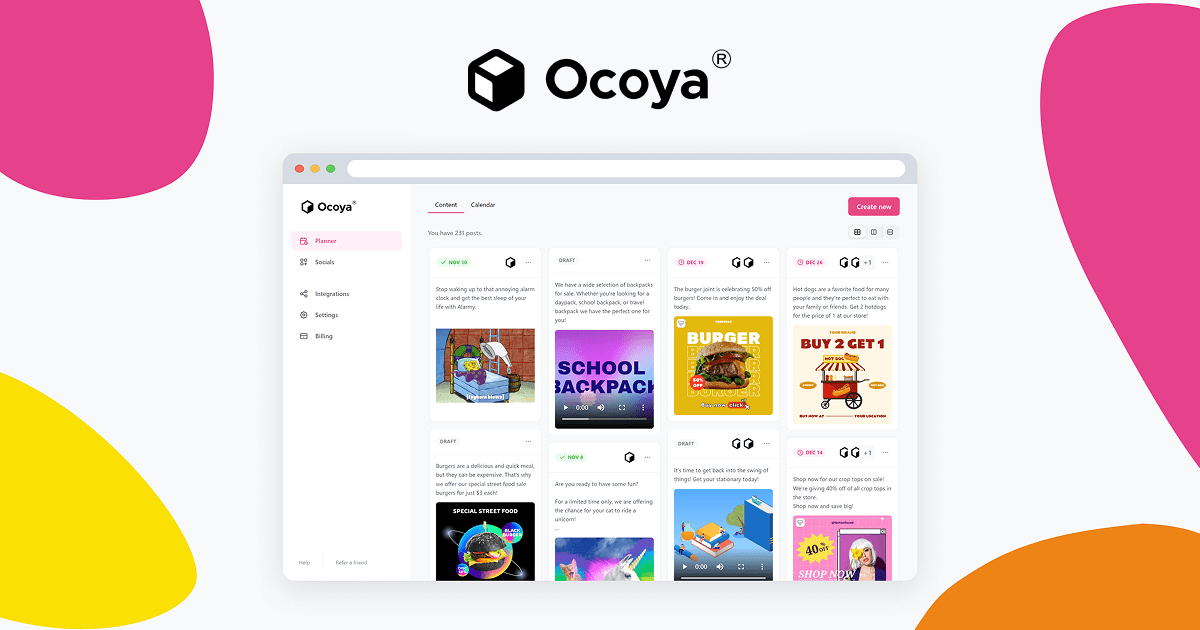 Ocoya preview