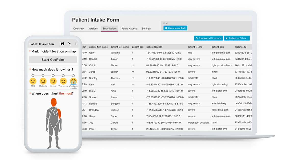 ODK (Open Data Kit) preview