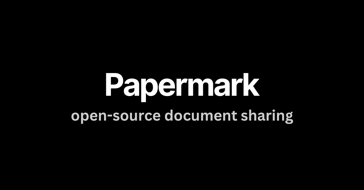 Papermark preview
