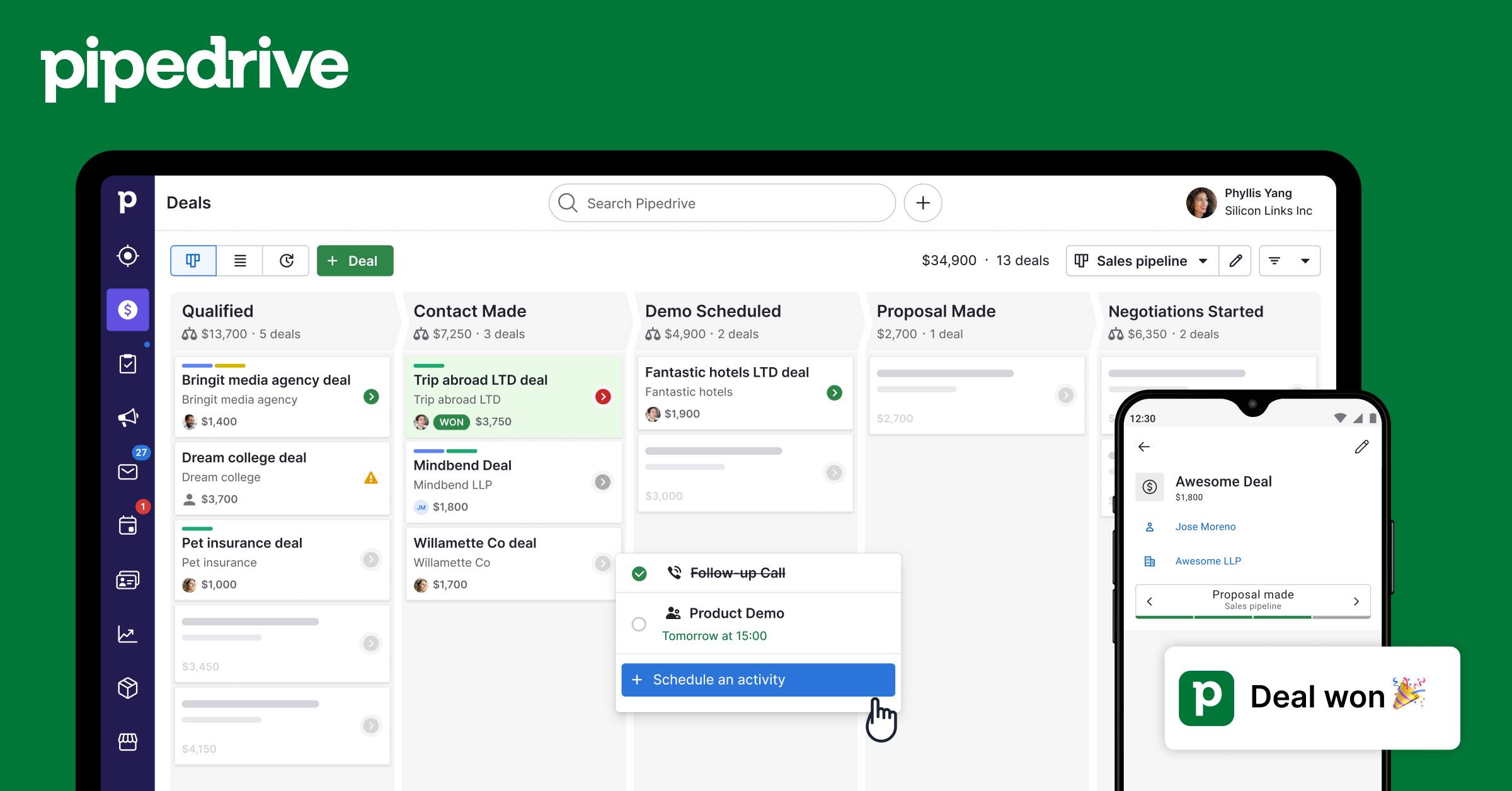 Pipedrive preview
