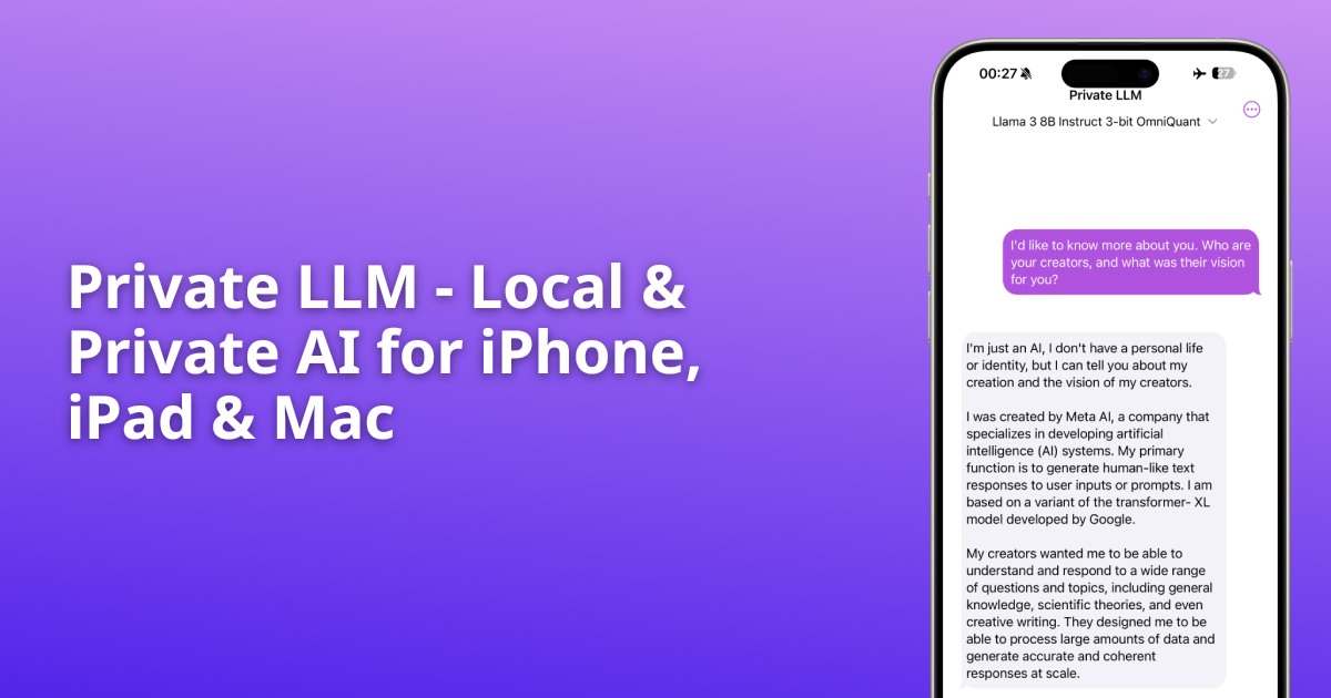 Private LLM preview