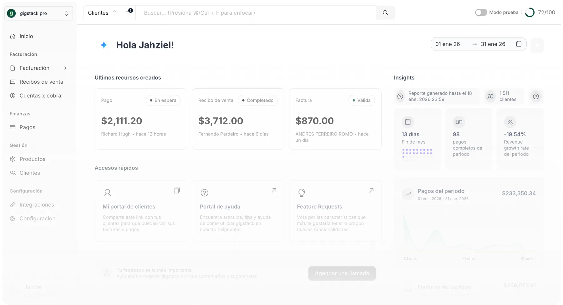 Gigstack screenshot 1